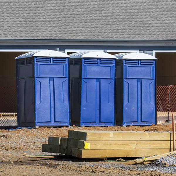 what is the maximum capacity for a single porta potty in Norfork